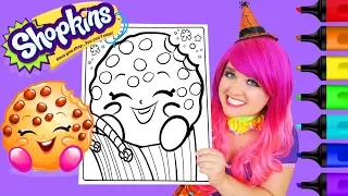 Coloring Shopkins Kooky Cookie Coloring Page Prismacolor Colored Paint Markers | KiMMi THE CLOWN