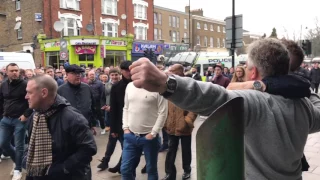 Millwall fan punches Spurs fan