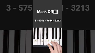 Future - Mask Off | Easy Piano Tutorial #shorts #short #piano #tutorial #rap #easy #fyp #foryou #fy