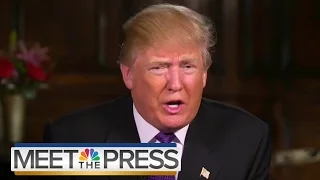 Trump On '02 Iraq Comments: 'I Really Don't Even Know What I Mean' | Meet The Press | NBC News