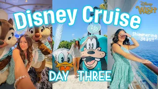 Disney Cruise Day 3 - Shimmering Seas Day!! Castaway Cay, Arendelle, 25th  Soiree ✨💙