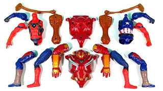 Merakit Mainan Spider-Man, Hulk Buster, Siren Head, Captain America Avengers Superhero Toys