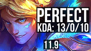 EZREAL & Soraka vs SWAIN & Leona (ADC) | 13/0/10, Legendary, 500+ games | KR Diamond | v11.9