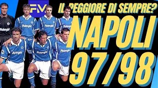 Il NAPOLI 1997/98: il peggiore di sempre, RETROCESSIONE con 4 allenatori diversi