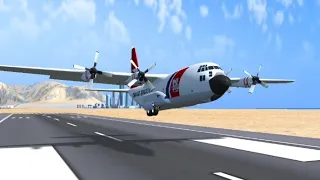 Landing With Only One Gear In Turboprop Flight Simulator