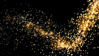 Golden glitter flight with sparkling light | Christmas Background Video | Free Stock Footage