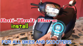 Anti-Theft Alarm Install In Suzuki Access 125 | For All Bikes And Scooters
