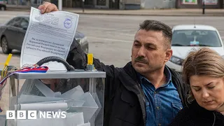 Russia ‘referendums’: Last day of voting in occupied Ukraine regions - BBC News