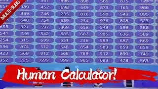 Teenagers mentally calculate 100 3-digit numbers in seconds | Amazing Chinese