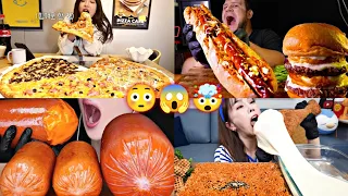 MUKBANGERS EATING XXXL VERSIONS OF FAMOUS FOOD!😳😱🤯