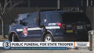 Public funeral for state trooper