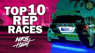 Top 10 HIGHEST REP RACES in Need for Speed Heat