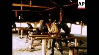 SOUTH VIETNAMESE PRISONER OF WAR CAMP AT PHU QUOC ISLAND HOUSES 23,000 PRISONERS - COLOUR - SOUND