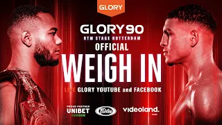 GLORY 90 Official Weigh In