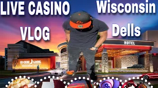 Live Casino Vlog at Ho-Chunk In The Dells "Double Diamond $15 Max Bet, Roulette, Craps, Slots"