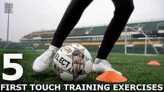 5 Exercises To Improve Your First Touch | Five Individual First Touch Drills For Footballers