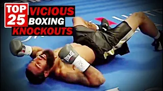 Top 25 Most Vicious Knockouts in Boxing I HD