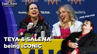 TEYA & SALENA being an ICONIC and CHAOTIC duo | Eurovision 2023 Austria