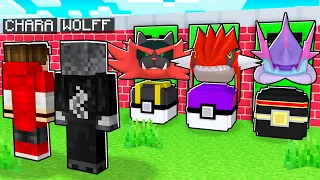 NÃO ESCOLHA a PORTA ERRADA das NOVAS LUCKY PIXELMON com POKEMON INICIAL vs LENDÁRIO no MINECRAFT