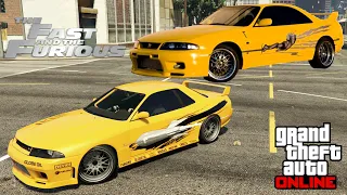 GTA 5 - F&F 1 - Leon's Skyline R33 GT-R Build W/ CRAIG LIEBERMAN! - Elegy Retro Customization