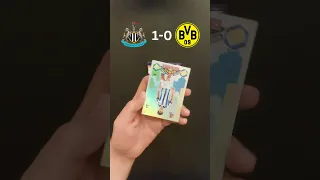 Can I predict NEWCASTLE vs DORTMUND from these packs? 25/10/23 #shorts