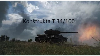 World of Tanks Replay - Konštrukta T-34/100, 10 kills, 4,5k dmg, (M) Ace Tanker