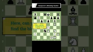 Garry Kasparov's Tactical Blow! - Caro-Kann Defense 🔥🔥 #shorts