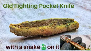 Old and Dangerous Fighting Pocket Knife Restoration | 15 MIN RESTORATION