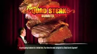 Taco Bell Quad Steak Burrito Piano Player Commercial HD