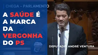 A saúde é a marca da vergonha do PS - André Ventura Chega