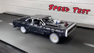 Dodge Challenger Drag Race! Fast And Furious Lego Car Speed Test In Gym