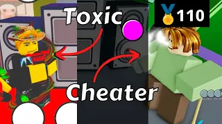 Destroying Toxic + 1v1ing 100 Streak Hacker In Roblox Funky Friday