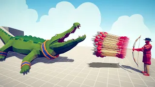 GIANT CROCODILE vs EVERY GOD - Totally Accurate Battle Simulator TABS