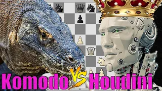 KOMODO 🆚 HOUDINI 📵 Ломовая атака на короля в партии шахматных движков