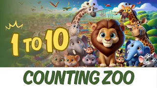 Counting Zoo Adventure🐘Learn to Count from 1 to 10 with Zoo Animals