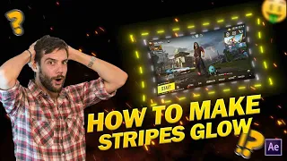 HOW TO MAKE STRIPES GLOW EFFECT😱 IN AFTER EFFECTS | SIMPLE AND ESY TOUTORIAL | BLACK EDITS | GLOW