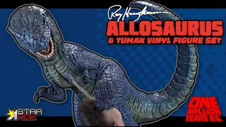 Star Ace Ray Harryhausen One Million Years BC Allosaurus & Tumak Soft Vinyl Set | Video Review