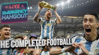 Messi Argentina World Cup Winners Reaction! MESSI GOAT, Di Maria! France | EMERGENCY HANGOUT