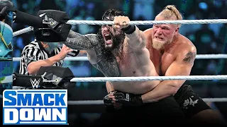 Roman Reigns & Brock Lesnar SEGMENT on Smackdown 🔥 ~ Brock Lesnar Attacks Roman Reigns