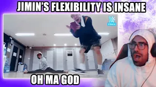 Jimin's flexibility is not a joke | Shiki Reaction