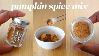 MAKE YOUR OWN PUMPKIN SPICE 🧡 easy 5 ingredient recipe #shorts