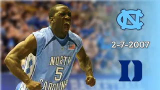 UNC Basketball: #5 North Carolina at #16 Duke | 2-7-2007 | Full Game