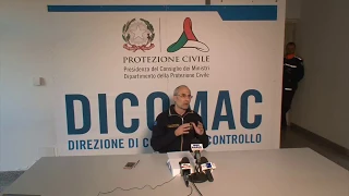 Conferenza stampa 12 novembre 2016 ore 16.00 – Terremoto Centro Italia