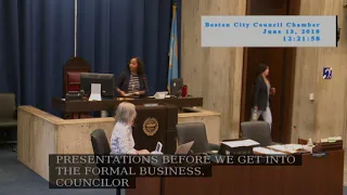 Boston City Council Meeting on June 13, 2018