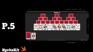 iOS Swift Game Tutorial - SpriteKit Tripeak Game - How To Create The Back Of The Card (P5)