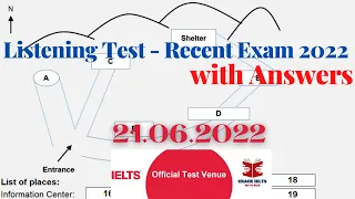 IELTS LISTENING ACTUAL TEST 2022 WITH ANSWERS | 21.06.2022