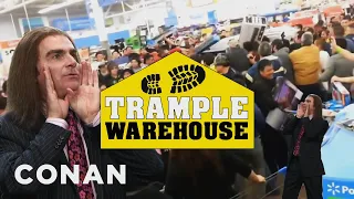 Get Into The Black Friday Spirit At Trample Warehouse | CONAN on TBS