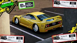Best Engine Swap for S+ Tier | Ferrari F40 | Need For Speed Unbound