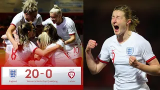 ALL GOALS | England Women vs Latvia Women : 20-0 | Women World Cup 2023 Qualifier