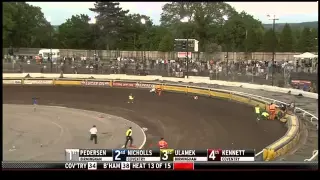 Scott Nicholls and Bjarne Pedersen crash